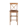 International Concepts X-Back Bar Height Stool, 30" H, Distressed Oak S42-6133